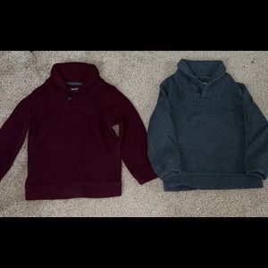 3T Toddler Boy Sweater Bundle Grey & Burgundy Set NWOT